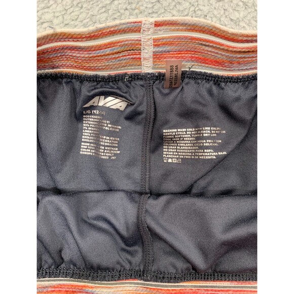 Avia Floral Active 2Fer Running Short Filament Waistband Moisture Wick Fabric - Picture 7 of 15